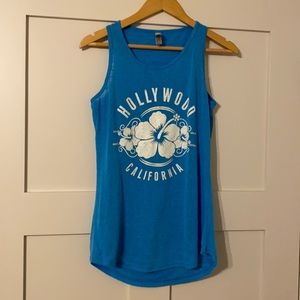 Hollywood blue tank top